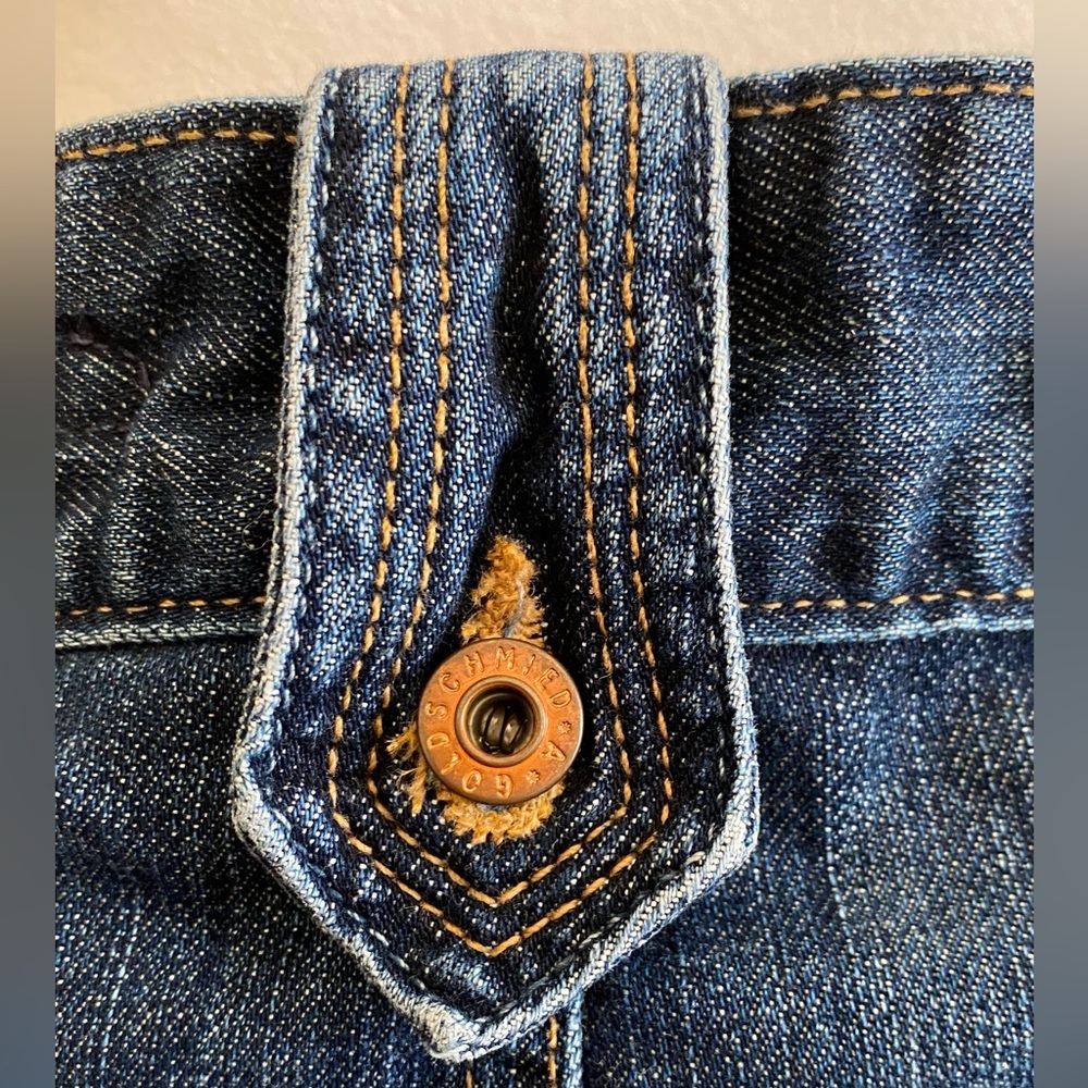 AG Adriano Goldschmied Demure Denim Pencil Skirt Front Slit Pockets size 29 - Picture 7 of 16